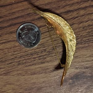 2/$20 vintage feather brooch